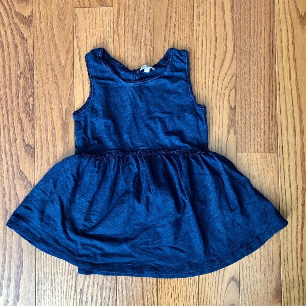 Splendid Sleeveless A-line Casual Knit Cotton Blue Dress Girl’s Size 6X
